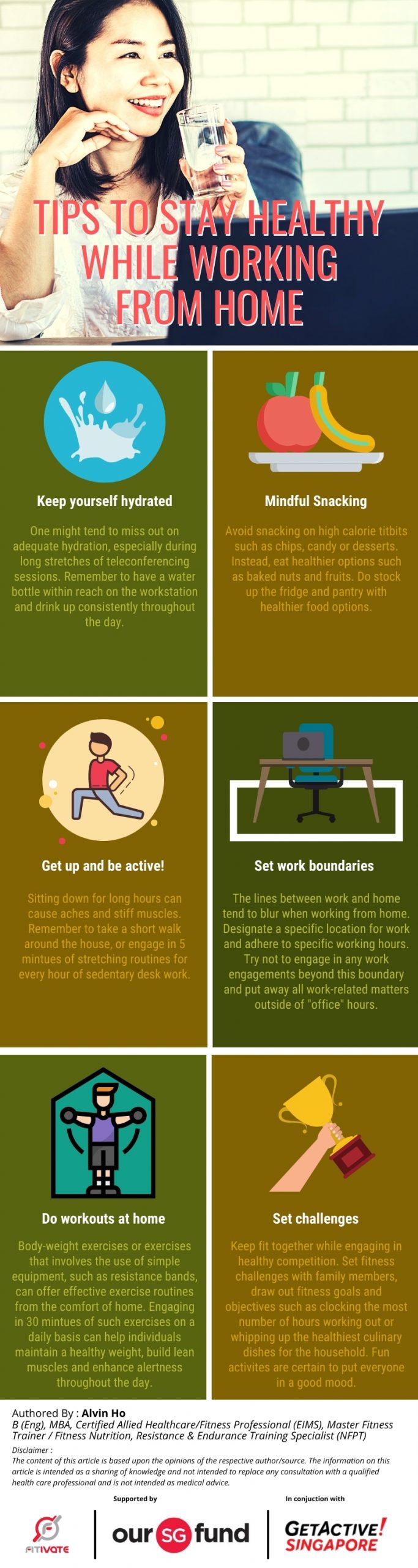 Tips for Staying Active and Maintaining Fitness Routine while Working from Home